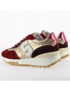 Semerdjian Baskets De Ville Femme Mantch 8519 Bordeaux/or/rose/blanc -Hylton Magasin mantch 8519 semerdjian 2