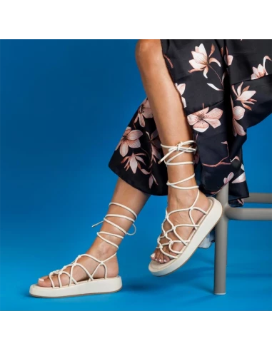 Kharisma Sandales Compensées Femme Marguerite Blanc 4 Kharisma Sandales Compensées Femme Marguerite Blanc – Image 2