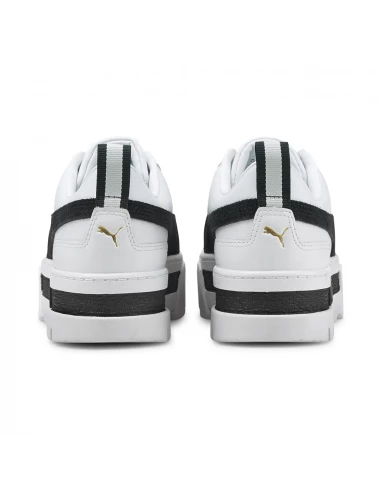 Puma Sneakers Compensées Femme Mayze Lth Cuir Blanc/noir 5 Puma Sneakers Compensées Femme Mayze Lth Cuir Blanc/noir – Image 3