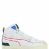 Puma Sneakers Montantes Compensées Femme Mayze Mid Cuir Blanc -Hylton Magasin mayze mid