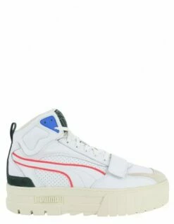 Puma Sneakers Montantes Compensées Femme Mayze Mid Cuir Blanc