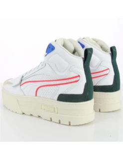 Puma Sneakers Montantes Compensées Femme Mayze Mid Cuir Blanc -Hylton Magasin mayze mid 4