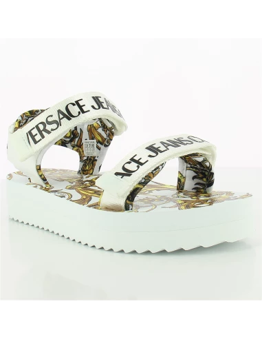 Versace Sandales Compensées Femme Miami Blanc 5 Versace Sandales Compensées Femme Miami Blanc – Image 3