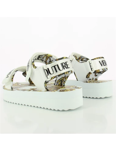 Versace Sandales Compensées Femme Miami Blanc 6 Versace Sandales Compensées Femme Miami Blanc – Image 4