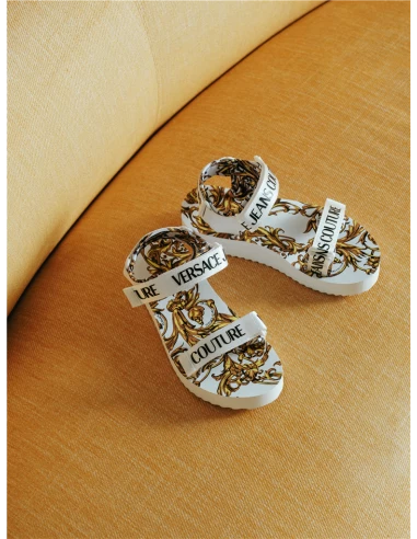 Versace Sandales Compensées Femme Miami Blanc 8 Versace Sandales Compensées Femme Miami Blanc – Image 6