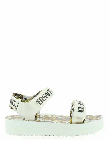 Versace Sandales Compensées Femme Miami Blanc 3 Versace Sandales Compensées Femme Miami Blanc