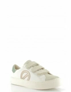 No Name Baskets De Ville Femme Arcade Straps Side Blanc/or/rose/vert -Hylton Magasin mnge nu04 me no name 1