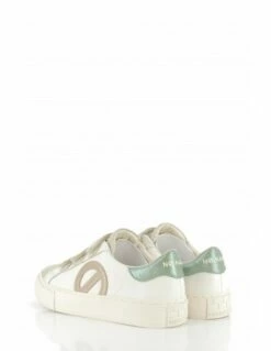 No Name Baskets De Ville Femme Arcade Straps Side Blanc/or/rose/vert -Hylton Magasin mnge nu04 me no name 3