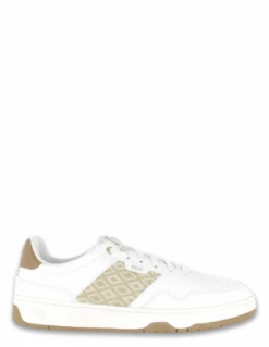 N'go Shoes Baskets De Ville Mixte Huê Classique Cuir Blanc/marron