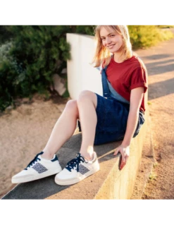 N'go Shoes Baskets De Ville Mixte Saigon Ninh Binh Blanc/bleu -Hylton Magasin ngonb n go shoes 5