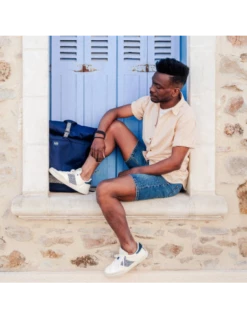 N'go Shoes Baskets De Ville Mixte Saigon Ninh Binh Blanc/bleu -Hylton Magasin ngonb n go shoes 6