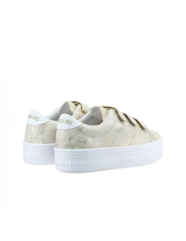 No Name Baskets De Ville Compensées Femme Plato M Straps Or 6 No Name Baskets De Ville Compensées Femme Plato M Straps Or – Image 4