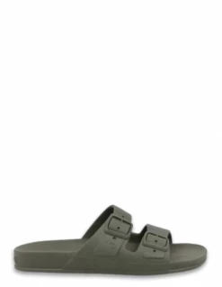 Cacatoes Claquettes Femme Rio De Janeiro Women Dark Kaki