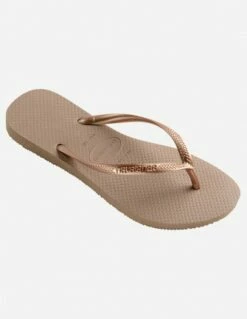 Havaianas Tongs Femme Slim Rose Dorée -Hylton Magasin slim 2