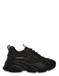 Steve Madden Baskets De Ville Femme Possesionr Sneaker Black