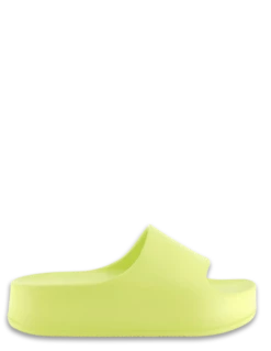 Steve Madden Claquettes Compensées Femme Astro Slide Jaune Fluo