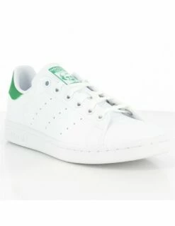Adidas Sneakers Femme Stan Smith J Vegan Blanc Vert -Hylton Magasin stan smith j 10