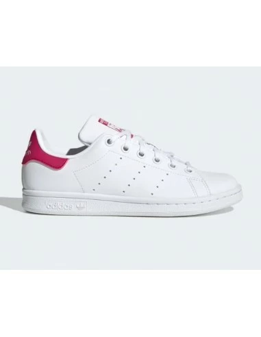 Adidas Sneakers Femme Stan Smith J Vegan Blanc Rose 6 Adidas Sneakers Femme Stan Smith J Vegan Blanc Rose – Image 4