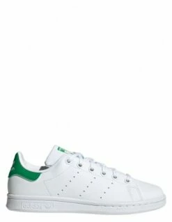 Adidas Sneakers Femme Stan Smith J Vegan Blanc Vert