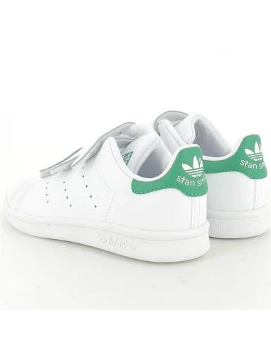 Adidas Sneakers Enfant Stan Smith Cf Cuir Blanc Vert 7 Adidas Sneakers Enfant Stan Smith Cf Cuir Blanc Vert – Image 5