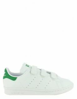Adidas Sneakers Enfant Stan Smith Cf Cuir Blanc Vert