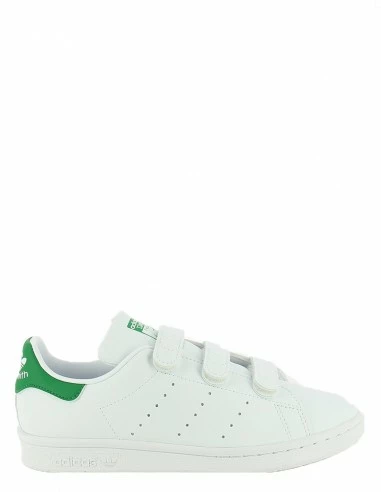 Adidas Sneakers Enfant Stan Smith Cf Cuir Blanc Vert 3 Adidas Sneakers Enfant Stan Smith Cf Cuir Blanc Vert