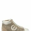 No Name Baskets De Ville Montantes Femme Strike Mid Cut Cuir Leopard/beige -Hylton Magasin strike mid cut