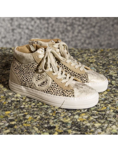 No Name Baskets De Ville Montantes Femme Strike Mid Cut Cuir Leopard/beige 6 No Name Baskets De Ville Montantes Femme Strike Mid Cut Cuir Leopard/beige – Image 4