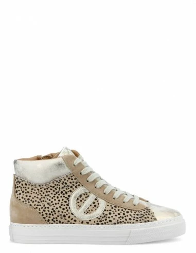 No Name Baskets De Ville Montantes Femme Strike Mid Cut Cuir Leopard/beige 3 No Name Baskets De Ville Montantes Femme Strike Mid Cut Cuir Leopard/beige