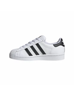 Adidas Sneakers Junior Superstar J Cuir Blanc Noir 7 Adidas Sneakers Junior Superstar J Cuir Blanc Noir -Hylton Magasin superstar j 1
