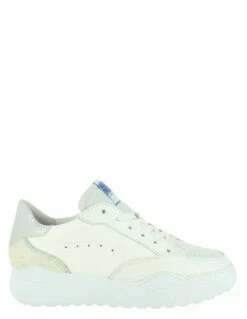 Semerdjian Baskets De Ville Femme Tany 6615 Cuir Blanc/argent