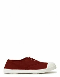 Bensimon Baskets De Ville Femme Tennis Lacets Femme Rouge