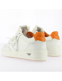 Semerdjian Baskets De Ville Femme Thor 7269 Cuir Blanc/orange -Hylton Magasin thor 7269 semerdjian 1