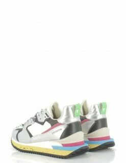 0-105 Baskets De Ville Femme Treck-up Contrast Argent/jaune/bleu -Hylton Magasin treck up contrast 0 105 3