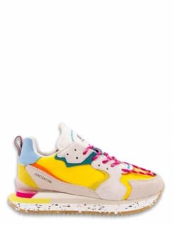 0-105 Baskets De Ville Femme Treck-up Flashy Multicolors