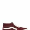 Vans Sneakers Femme Ua Sk8-mid Daim Rouge -Hylton Magasin ua sk8 mid