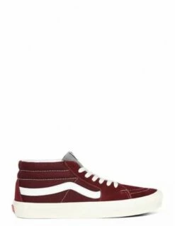Vans Sneakers Femme Ua Sk8-mid Daim Rouge