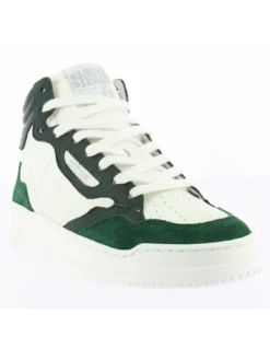 Semerdjian Baskets Montantes Femme Vale 8406 Cuir Blanc/vert -Hylton Magasin vale 8406 semerdjian 1