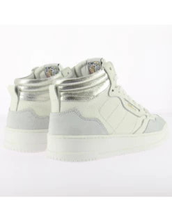 Semerdjian Baskets Montantes Femme Vale 8409 Cuir Blanc/argenté -Hylton Magasin vale 8409 semerdjian 2