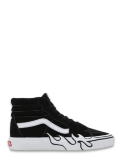Vans Sneakers Montantes Femme Mixte Ua Sk8-hi Flame Suede Noir