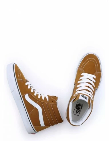 Vans Sneakers Montante Mixte Ua Sk8-hi Toile Et Daim Marron 4 Vans Sneakers Montante Mixte Ua Sk8-hi Toile Et Daim Marron – Image 2