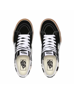 Vans Sneakers Compensées Femme Ua Sk8-hi Stacked (checkerbord) Blanc/noir -Hylton Magasin vn0a4btwvlv vans 1