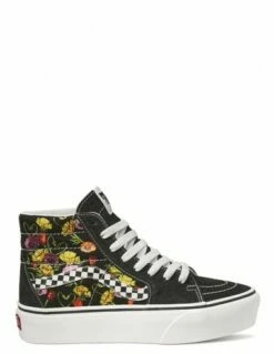 Vans Sneakers Montantes Femme Sk8-hi Platform 2.0 Floral Noir