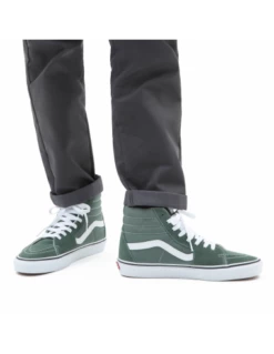 Vans Sneakers Montantes Mixte Sk8-hi Cthr Daim Vert -Hylton Magasin vn0a7q5nyqw vans 1