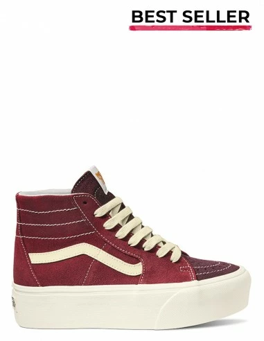 Vans Sneakers Compensées Femme Ua Sk8-hi Tapered Rouge 3 Vans Sneakers Compensées Femme Ua Sk8-hi Tapered Rouge