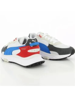 Puma Sneakers Femme Wild Rider Roll Blanc/rouge/bleu/gris -Hylton Magasin wild rider roll jr 2