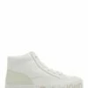 Calvin Klein Baskets Montantes Compensées Femme Vulcanized Flatform Mid Wrap Blanc -Hylton Magasin yw00865 ybr calvin klein
