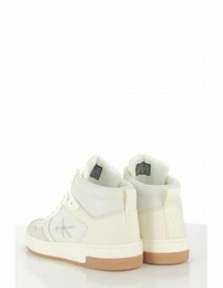 Calvin Klein Baskets Montantes Femme Cupsole Mid Cuir Beige 7 Calvin Klein Baskets Montantes Femme Cupsole Mid Cuir Beige -Hylton Magasin yw00877 02x calvin klein 1