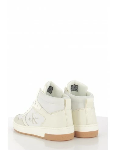 Calvin Klein Baskets Montantes Femme Cupsole Mid Cuir Beige 5 Calvin Klein Baskets Montantes Femme Cupsole Mid Cuir Beige – Image 3