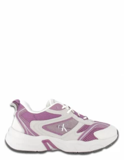 Calvin Klein Baskets De Ville Femme Retro Tennis Su-mesh Parme